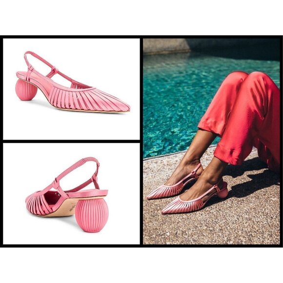💕CULT GAIA💕 Alia Slingback Mule Heels ~ Pink - Picture 1 of 16